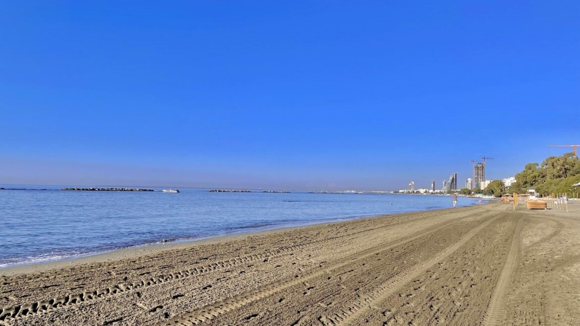 limassol beaches and skyline