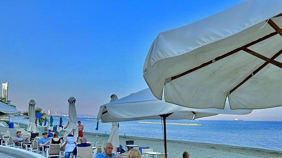 cafe by the beach in limassol