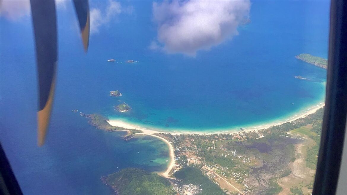 Beaches of Boracay from above