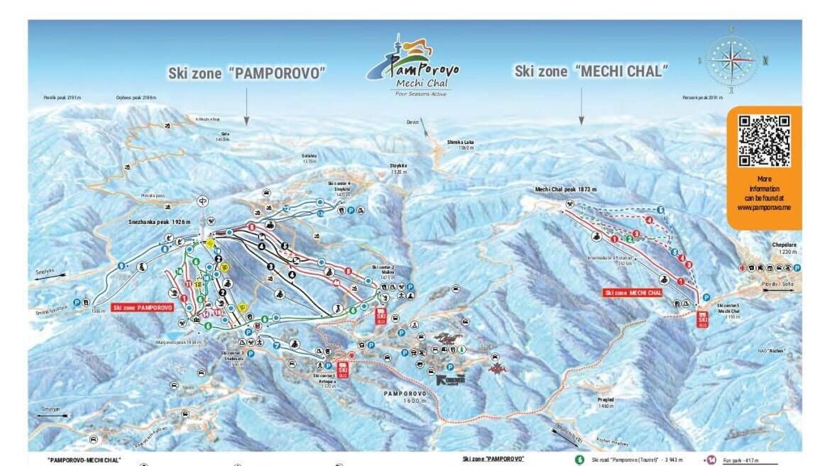 Pamporovo Ski Map