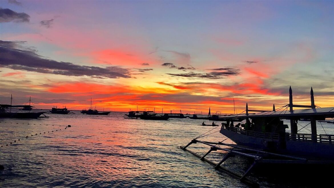 Sunset at Boracay Beach