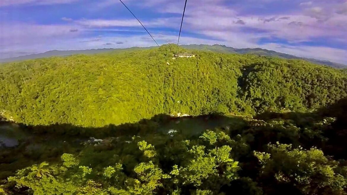 Zipline over the loboc river itinerary in Bohol