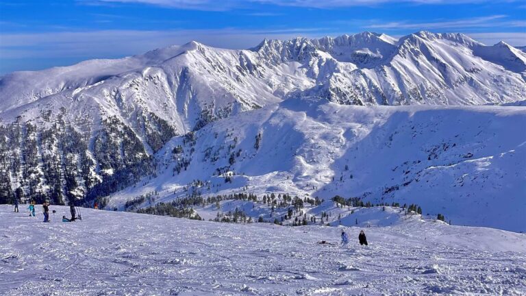Bulgaria Ski Resorts Snowy Pirin Mountains in Bansko