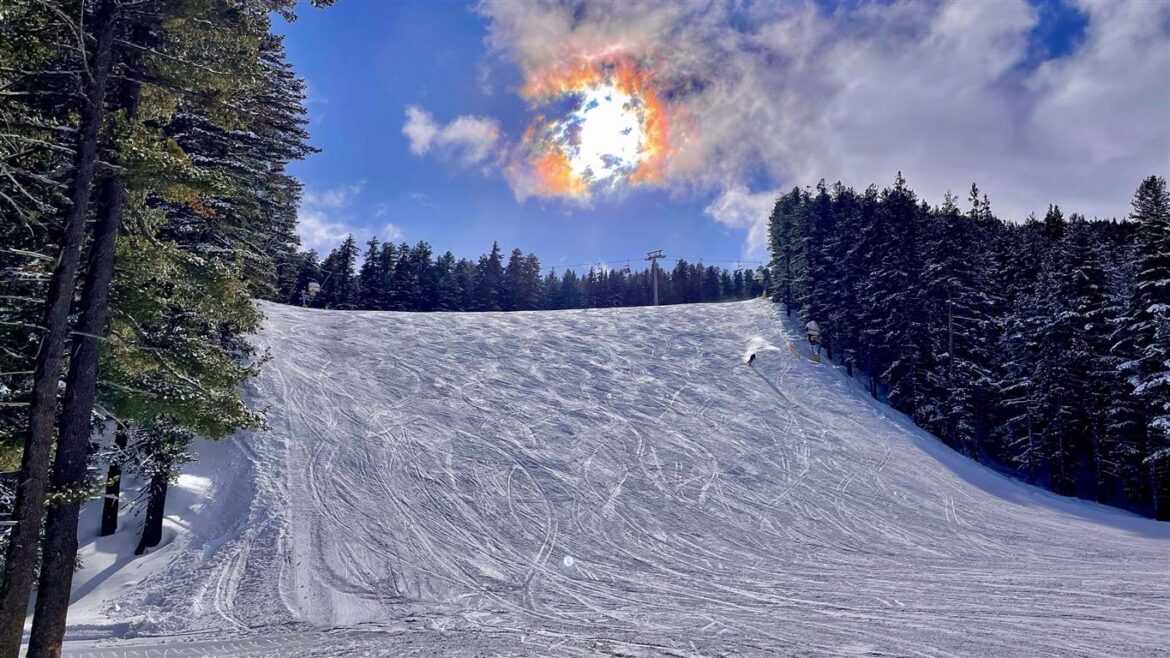 Ski slopes in Bansko Bulgaria