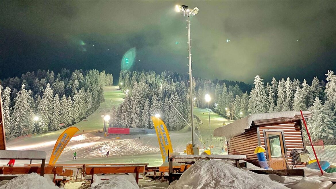 night skiing in borovets bulgaria