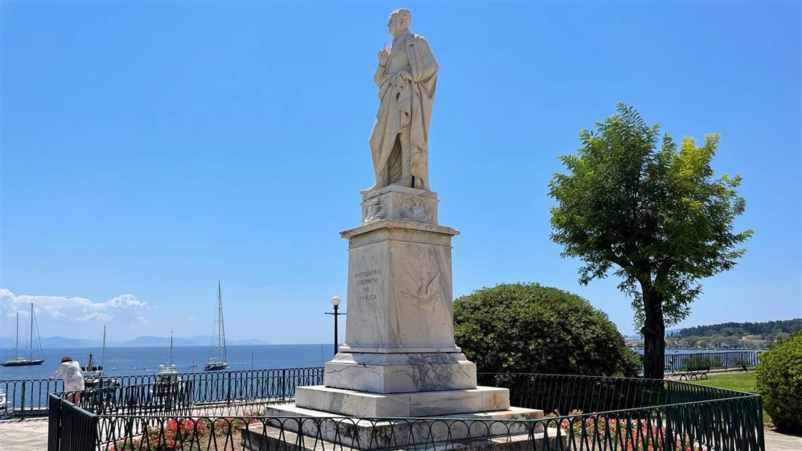 Corfu Sarande Ferry - Ioannis Kapodistrias Statue