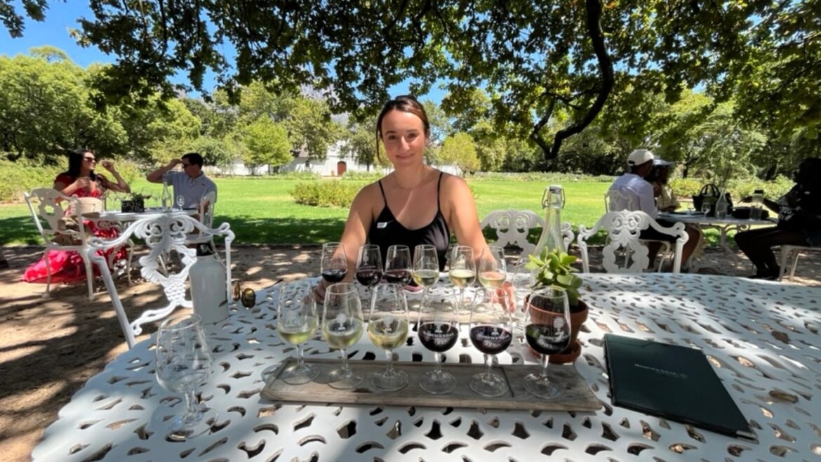 Wine tasting at Boschendal Vineyard, Cape Town South Africa Wine tasting at Boschendal Vineyard, Cape Town South Africa