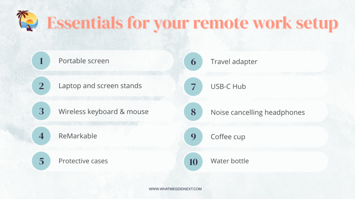 Essentials for your remote work setup - top 10 Top 10 essentials for your remote work setup